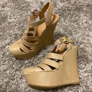 Tan wedges